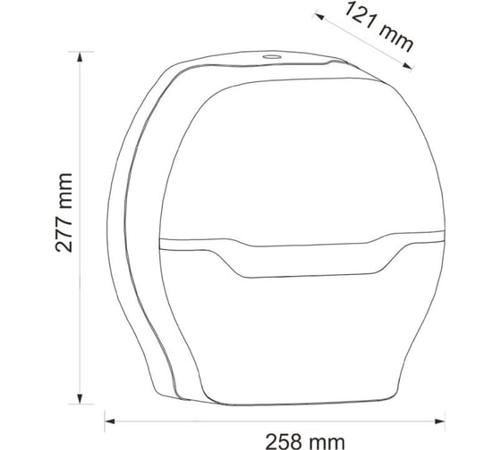 Диспенсер для туалетной бумаги в рулонах Merida HARMONY MAXI ABS-пластик BHB101