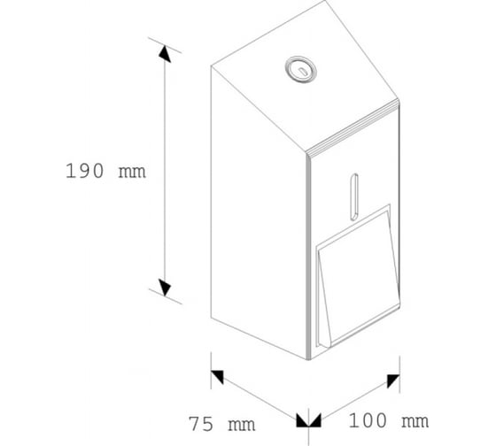 Дозатор жидкого мыла Merida металлический STELLA MINI DSP102