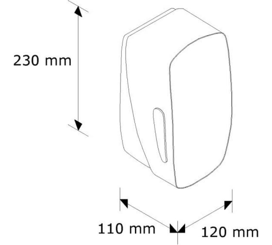Дозатор жидкого мыла Merida MERCURY черный DMC101