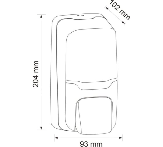 Дозатор жидкого мыла Merida HARMONY MINI 0,5 л. ABS-пластик DHB102