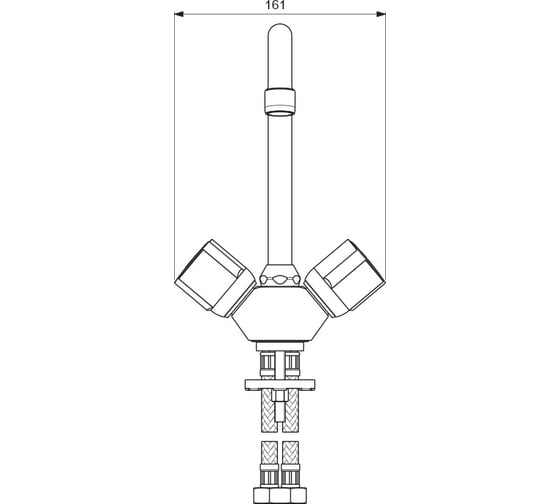 Смеситель для кухонной мойки VIDIMA ECO BA165AA 00000068824