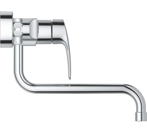 Смеситель для кухонной мойки Grohe Eurosmart настенный монтаж, вынос излива 276 мм, хром 32224003