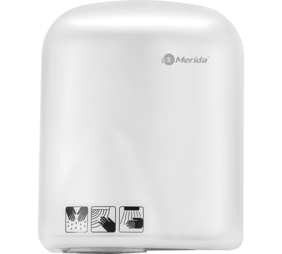 Сушилка для рук "Экофлоу" Merida пластиковая, белая, 1650 Вт EJB101