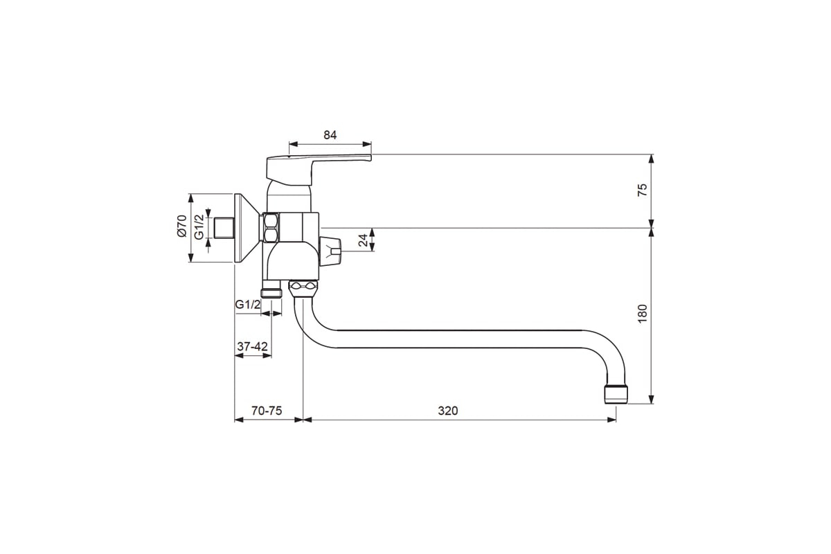 Универсальный смеситель VIDIMA UNO BA240AA 00000068752 - выгодная цена ...