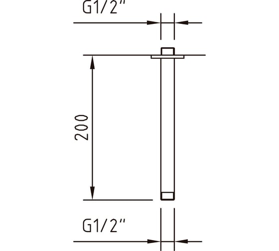 Потолочный кронштейн CLEVER ROOF 200 мм 98005