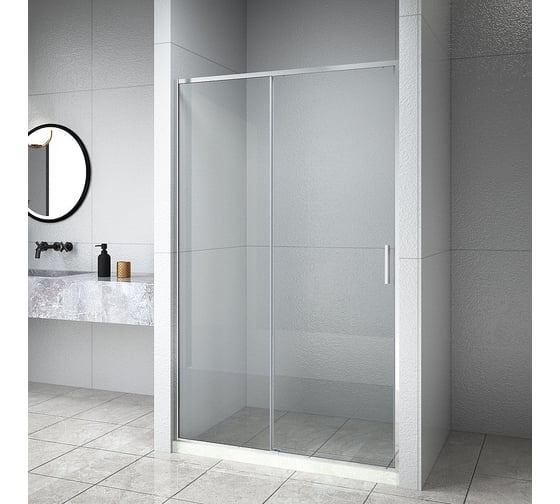 Дверь в нишу Aquanet Pleasure Evo, 1000 мм, хром/прозр. Easy Clean AE65-N100-CT 00312532