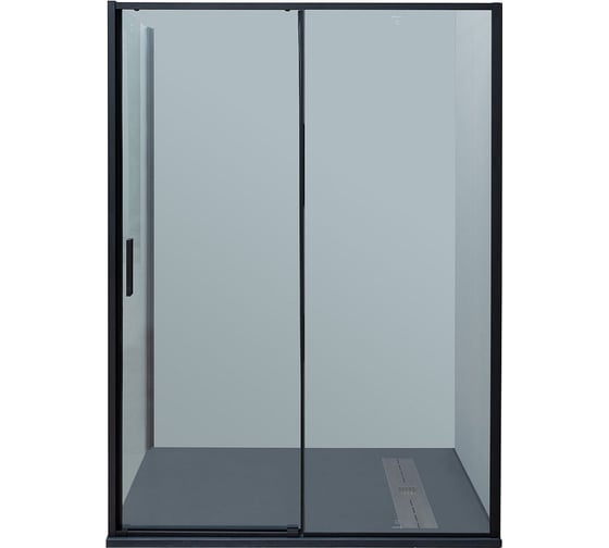 Боковое стекло Aquanet Pleasure Evo, 800 мм для двери, черн.анод./прозр. Easy Clean (312547) AE65-F80-BT 00312547