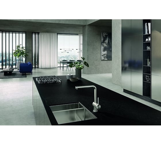 Однорычажный смеситель для кухни Kludi L STEEL арт. 45803F877 УТ008591