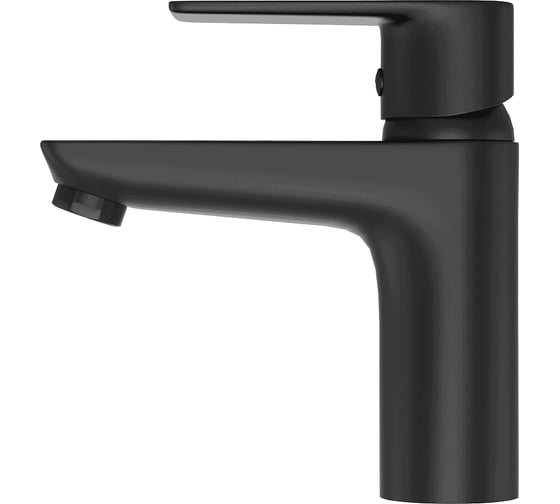 Однорычажный смеситель на умывальник Kludi PURE&STYLE 100, черный матовый, арт. 402903975 УТ008600