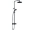 Душевая стойка Kludi LOGO DUAL SHOWER SYSTEM с термостатом, черный матовый, арт. 6808239-00 УТ008605 1