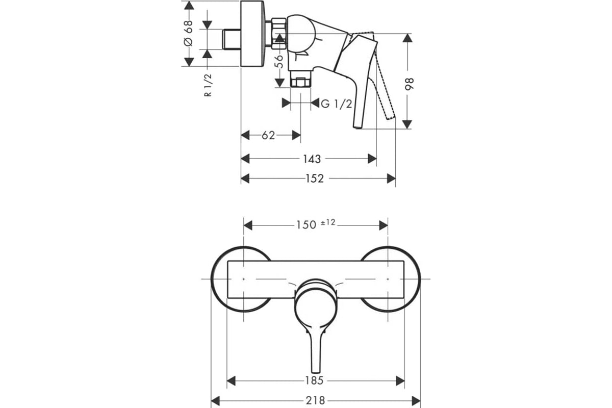 Смеситель для душа Hansgrohe Talis s