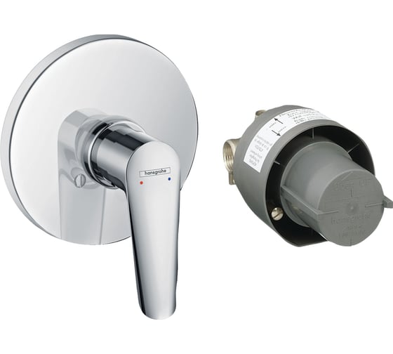 Смеситель для душа HANSGROHE Logis E внешняя и скрытая часть 71608000 00000070021
