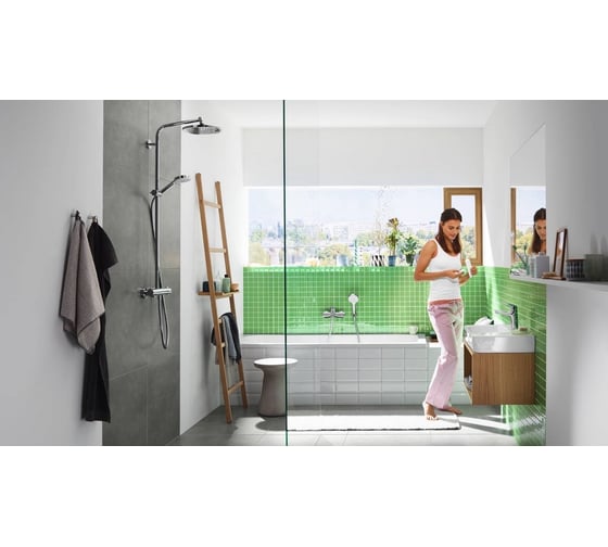 Смеситель для раковины HANSGROHE Novus 100 без донного клапана 71031000 00000057785