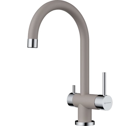 Смеситель Omoikiri Yamada-GR латунь, гранит, Leningrad grey 4994261