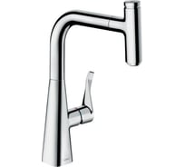 Смеситель для кухни Hansgrohe Metris Select 240, однорычажный, с выдвижным изливом 14857000 00041670