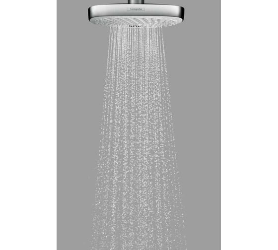 Верхний душ Hansgrohe Raindance Select E 300 2jet Showerpipe EcoSmart 9 л/мин 26608400 00059379