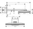 Верхний душ Hansgrohe Rainmaker Select 460 3jet, EcoSmart 9 л/мин, с держателем 450 мм 24017400 00032255 5