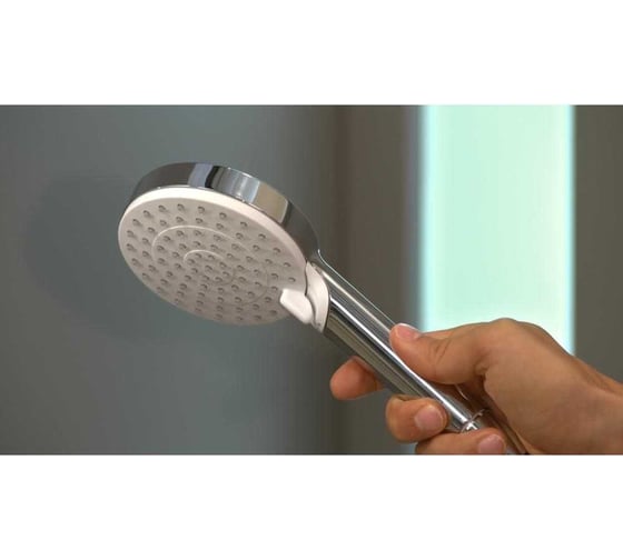 Ручной душ Hansgrohe Crometta Vario EcoSmart 9 л/мин, белый/хром 26332400 00049780