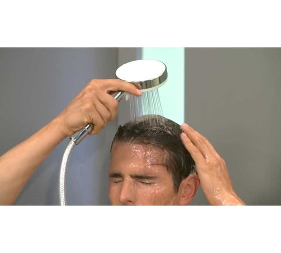 Ручной душ Hansgrohe Crometta Vario EcoSmart 9 л/мин, белый/хром 26332400 00049780