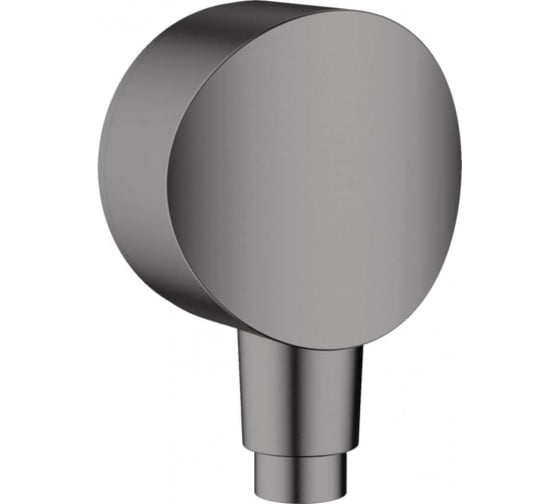 Шланговое подсоединение Hansgrohe FixFit S с клапаном обратного тока, шлифованный черный хром 26453340 00069795