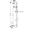 Душевая штанга Hansgrohe Unica Croma 90 см, хром 26506000 00064555 2