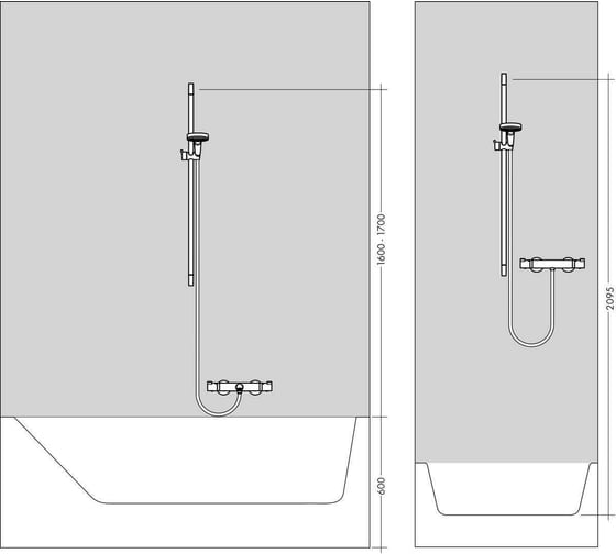 Душевой набор Hansgrohe Raindance Select E 120 EcoSmart 9 л/мин / Unica'S Puro 0.65 м 26622400 00029209