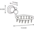 Мыльница решетка Azario ELVIA бронза 00081823 2