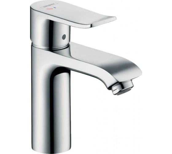 Смеситель для раковины Hansgrohe Metris 110 CoolStart однорычажный, со сливным гарнитуром 31121000 00031713 1