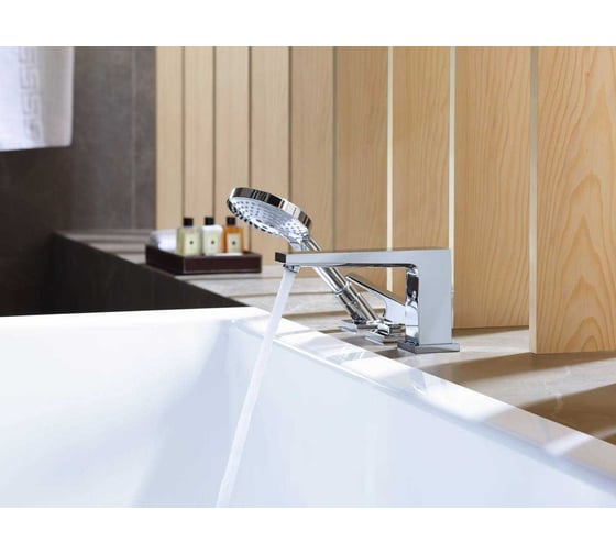 Смеситель на край ванны Hansgrohe Metropol на 3 отверстия (нужна СЧ 13437180) 32550000 00043824