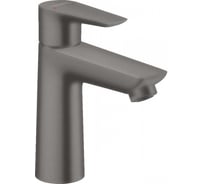 Смеситель для раковины Hansgrohe Talis E 110, однорычажный, без сливного гарнитура, шлифованный черный хром 71712340 00068394