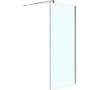 Душевая перегородка Azario CHICAGO Walk-in 900х1950, прозрачное стекло 8 мм, Easy Clean, кронштейн 1000 мм, профиль серебро AZ-NAR6310 00078857