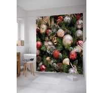 Штора для ванной JOYARTY "Праздничное украшение" sc_427889