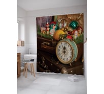 Штора для ванной JOYARTY "Новый год стучится" sc_427866