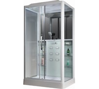 Душевая кабина с тропическим душем Loranto CS 127 L 90х120х215 см белая (левая ) аналог CS-008 раздвижная дверь справа налево 00035778
