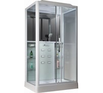 Душевая кабина с тропическим душем Loranto CS 129 R 90х150х215 см белая (правая) раздвижная дверь слева направо 00054492