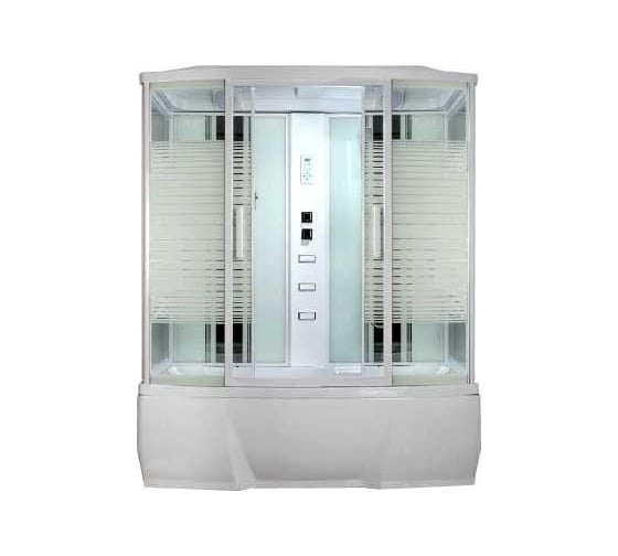 Душевая кабина с тропическим душем Loranto CS 78-4 170x85x215 см белая дверь раздвижная 00054500