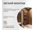 Стеклянная шторка на ванну FIXATOP 1400x500, поворотная, профиль чёрный, стекло бронза MGSHCU1400500TURNBLBRZ 9