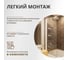 Стеклянная шторка на ванну FIXATOP 1400x600, поворотная, профиль белый, стекло прозрачное MGSHCU1400600TURNWHTPRO 9
