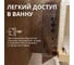 Стеклянная шторка на ванну FIXATOP 1400x800, поворотная, профиль золото матовое, стекло бронза MGSHCU1400800TURNGLDBRZ 6