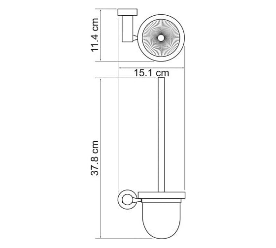 Щетка для унитаза WasserKRAFT Donau K-9427