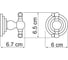 Крючок WasserKRAFT Isar двойной K-7323D 3