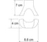 Крючок двойной WasserKraft Беркель (Berkel) (ранее К-6823) K-6823D 3