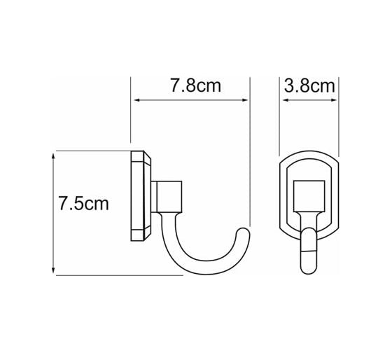 Крючок WasserKRAFT Oder K-3023