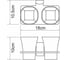 Подстаканник двойной WasserKraft Лайне (Leine) K-5028D 3