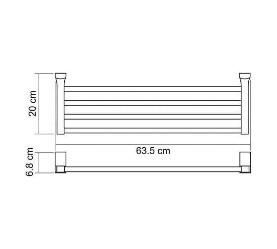 Полка для полотенец WasserKRAFT Leine K-5011
