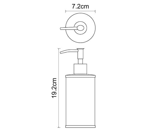 Дозатор для жидкого мыла WasserKraft Rossel K-5799