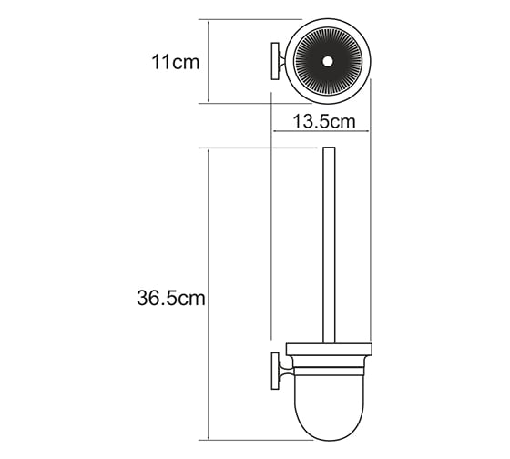 Щетка для унитаза WasserKRAFT Rhein K-6227