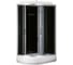 Душевая кабина Loranto CS-66120-20 R G 120х80х215 поддон 20 см, черный, стекло 4 мм (3 места) 00079862 1