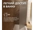 Стеклянная шторка на ванну FIXATOP 1400x600, поворотная, профиль хром матовый, стекло сатин MGSHCU1400600TURNCHRMMTSAT 6