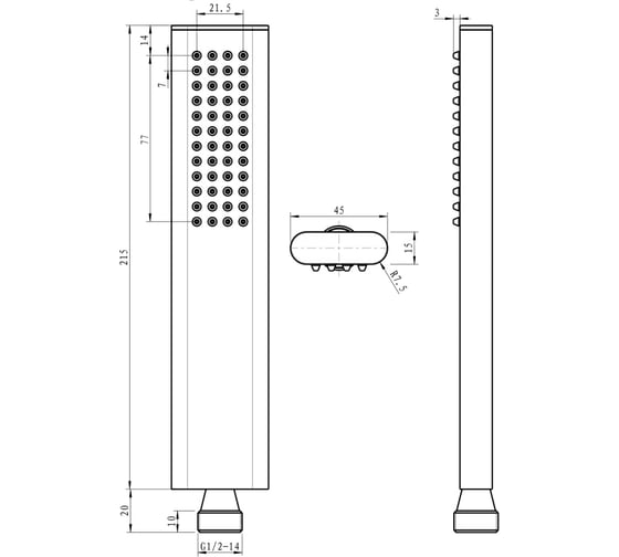Лейка для душа Maxonor PURE LIFE PL004-9